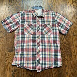Original WeatherProof  Vintage  /plaid / Button down shirt/100% cotton- medium